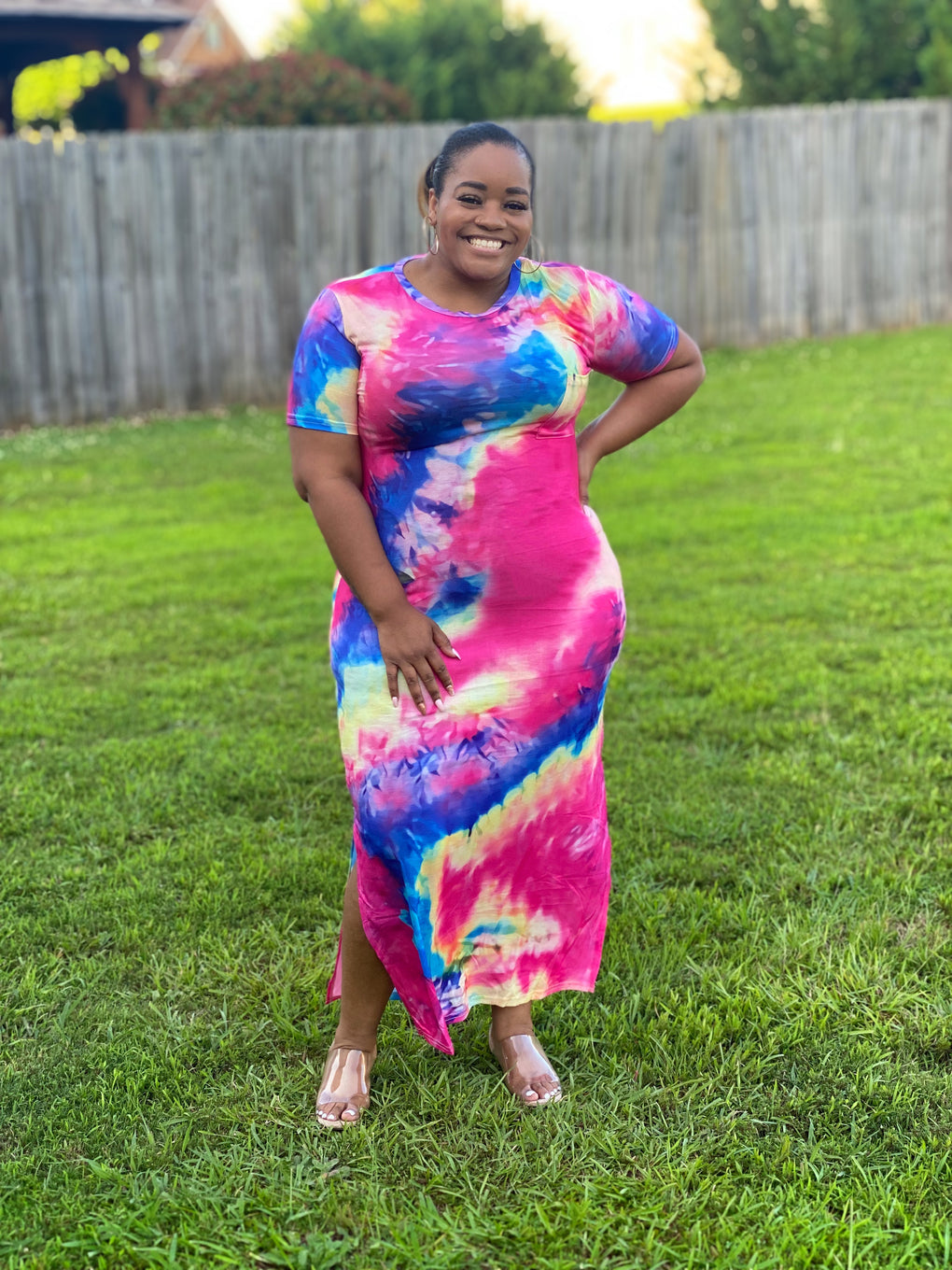 plus size tie dye shirt dress Plus Size Tie Dye Dress: Cotton Boho Festival Oversize T-Shirt Dress